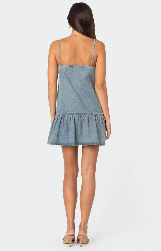 Edikted Dylan Denim Mini Dress 4