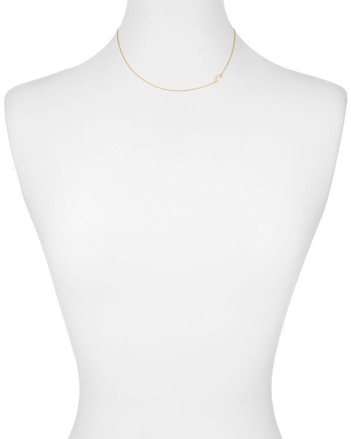 Argento Vivo Asymmetrical Initial Necklace in 18K Gold-Plated Sterling Silver, 16"