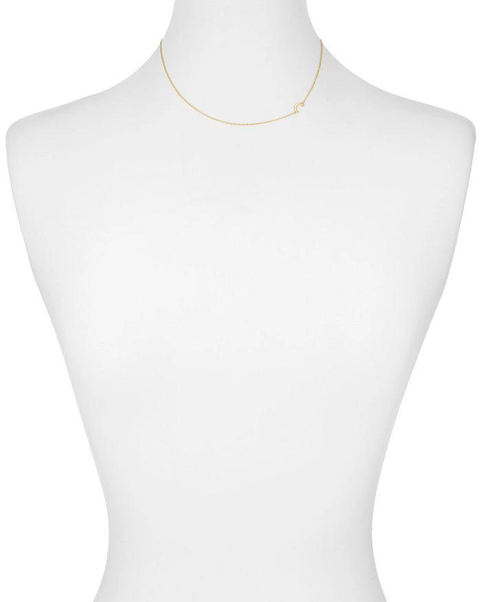 Argento Vivo Asymmetrical Initial Necklace in 18K Gold-Plated Sterling Silver, 16" 2