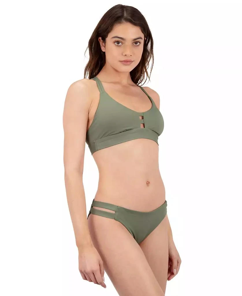 Hurley Women's Max Solid Swim Moderate Bottoms 2