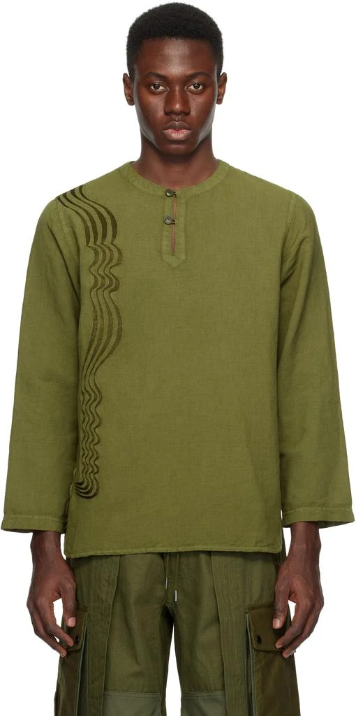 MAHARISHI Khaki 'Maharishi' Kurta Shirt 1