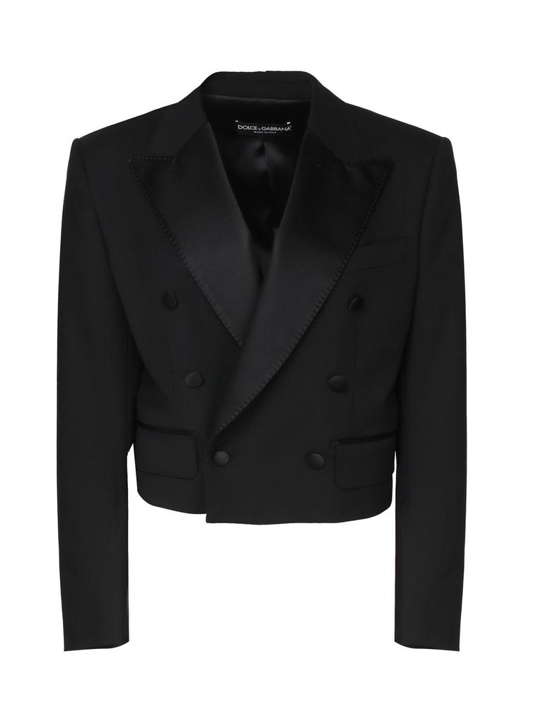 Dolce & Gabbana Belted cotton-blend gabardine jacket