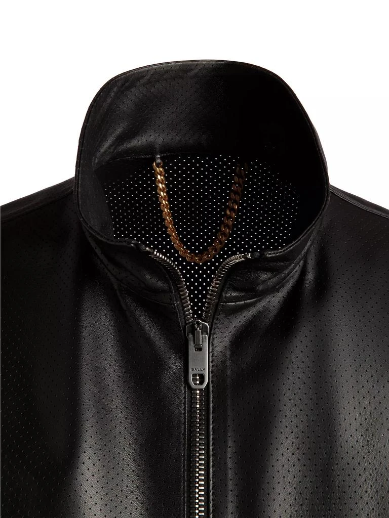 Bally Bally x Adrien Brody Pointelle Leather Bomber Jacket 3