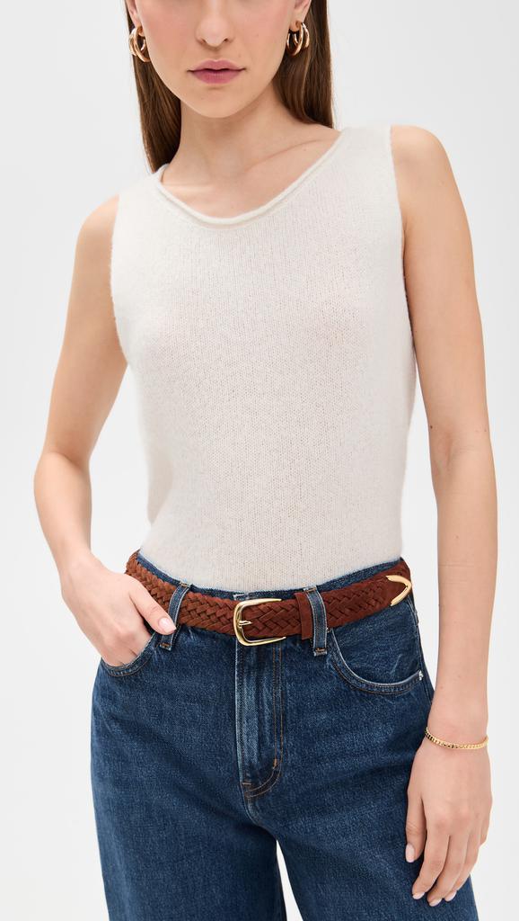 Andersons Narrow Suede Woven Belt