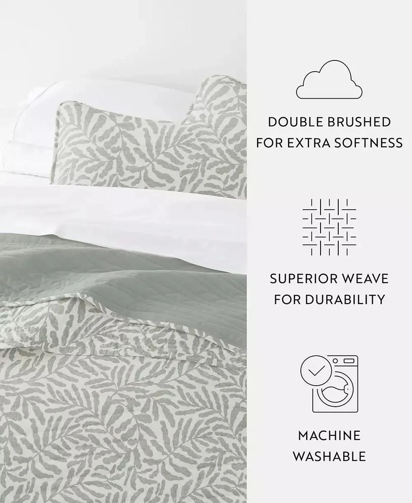 IENJOY HOME Tossed Ferns Reversible 2-Pc. Quilt Set 5