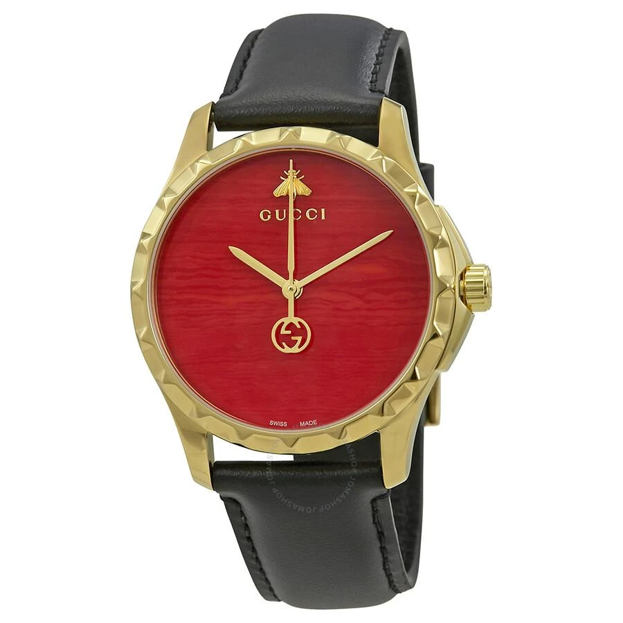 Shop G-Timeless Coral Red Dial Men's Watch YA126464 on Sale at