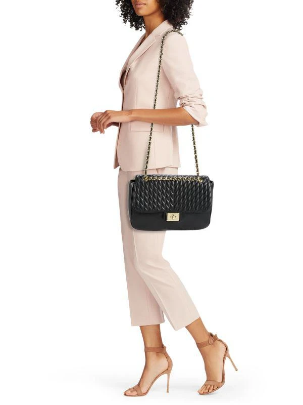 Karl Lagerfeld Paris Agyness Leather Shoulder Bag 2