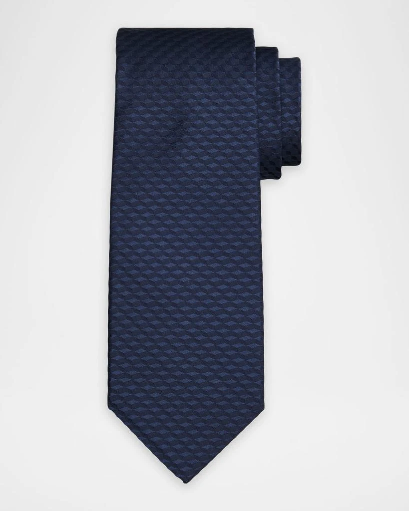 Stefano Ricci Men
s Woven Geometric Silk Tie