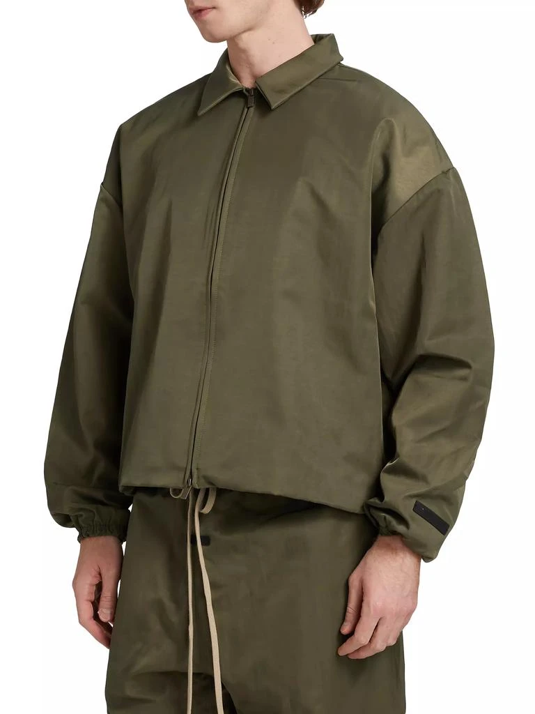 Essentials Textured Nylon Trucker Jacket 5