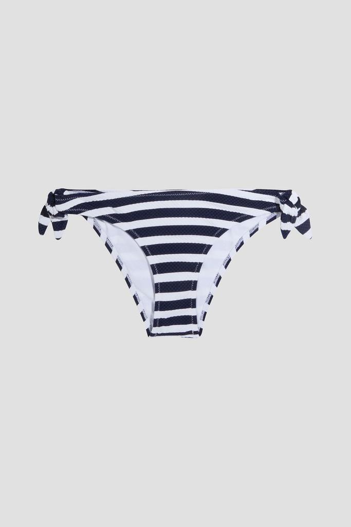 Heidi Klein Striped stretch-seersucker low-rise bikini briefs
