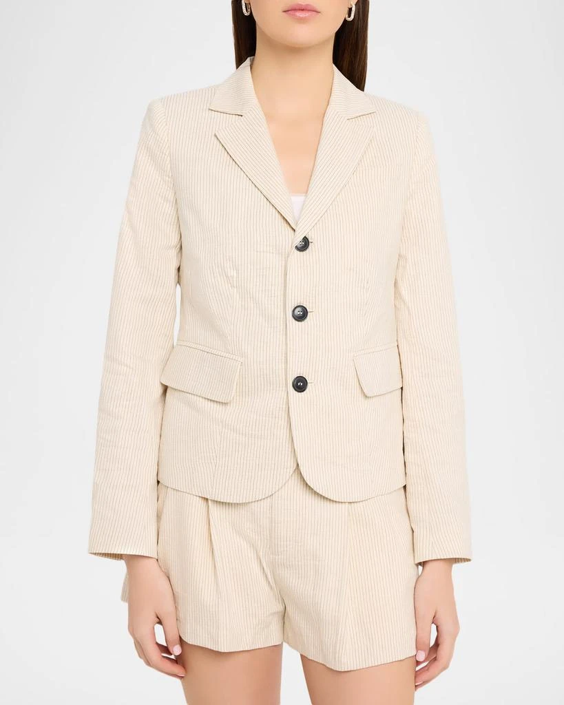 FRAME The Striped Smart Blazer 4