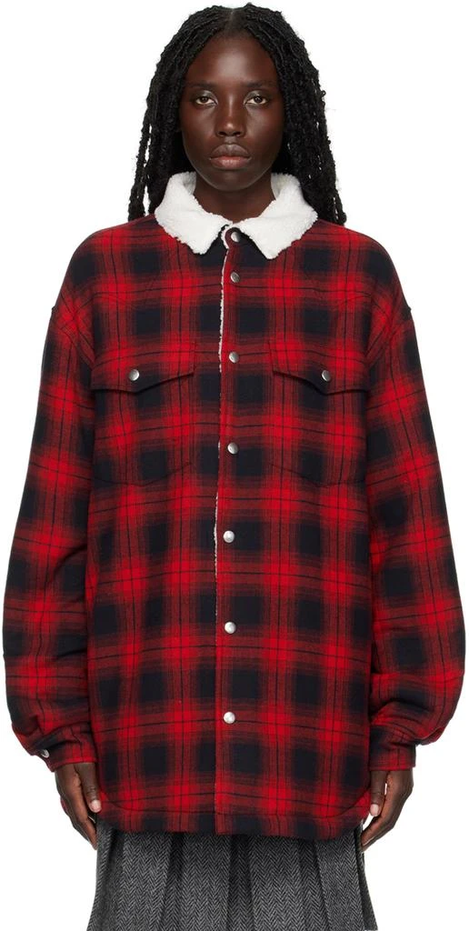 We11done Red Check Jacket 1