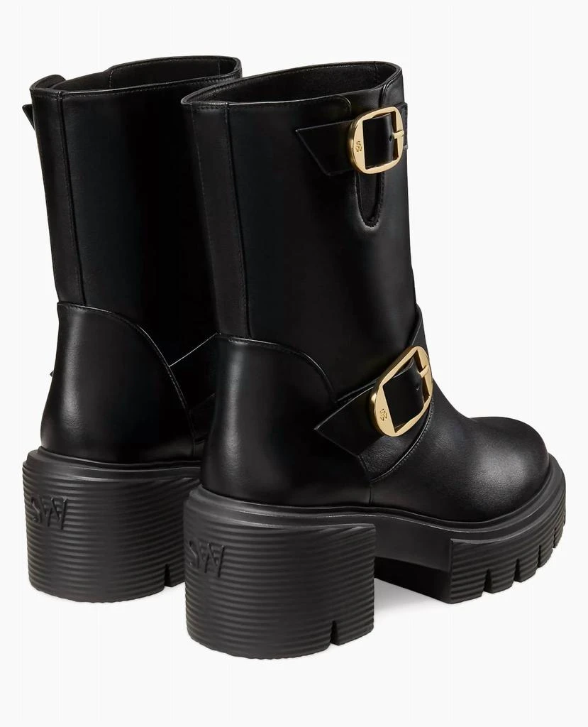 Stuart Weitzman Soho Moto Bootie In Black 2