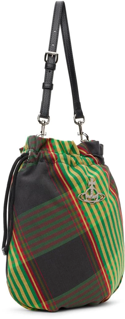 Vivienne Westwood Green Canvas Tar Drawstring Pouch 2