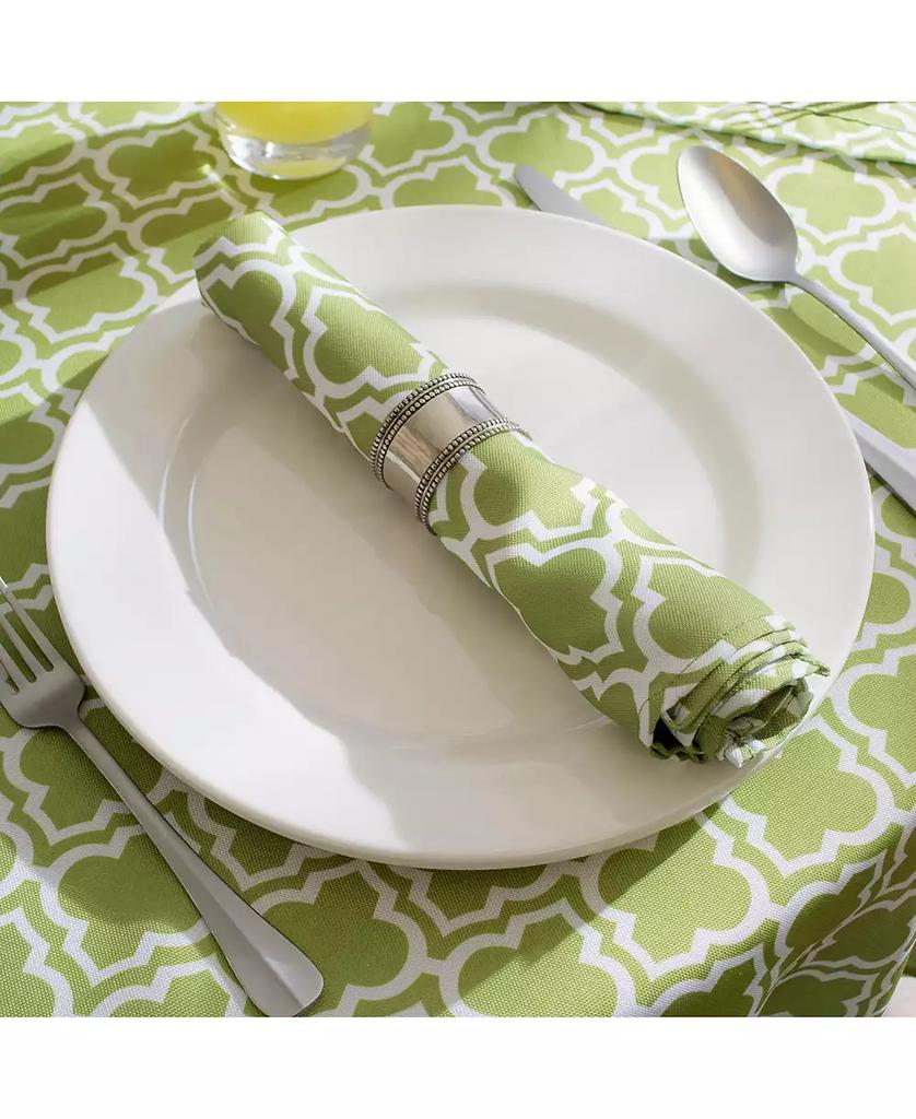 Design Imports Lattice Outdoor Tablecloth 60" Round