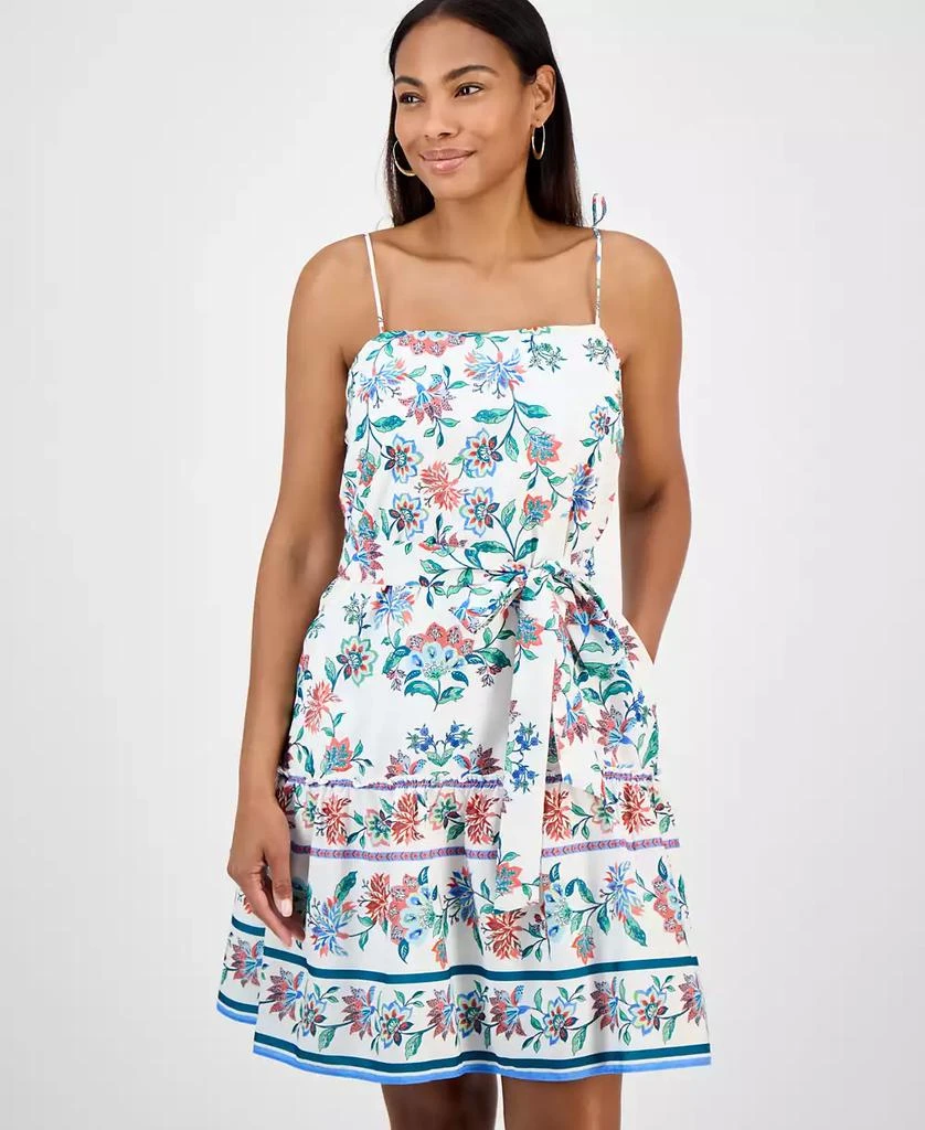 julia jordan Women's Printed Sleeveless Fit & Flare Dress 3