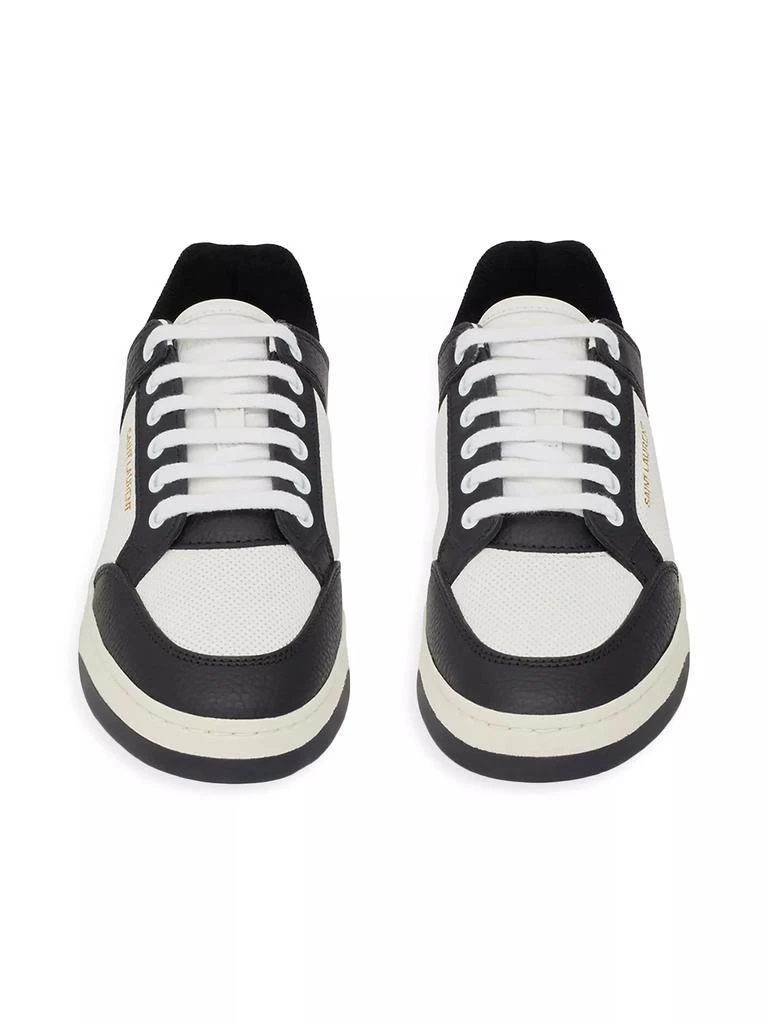 Yves Saint Laurent SL/61 Low-top Sneakers in Grained Leather 4