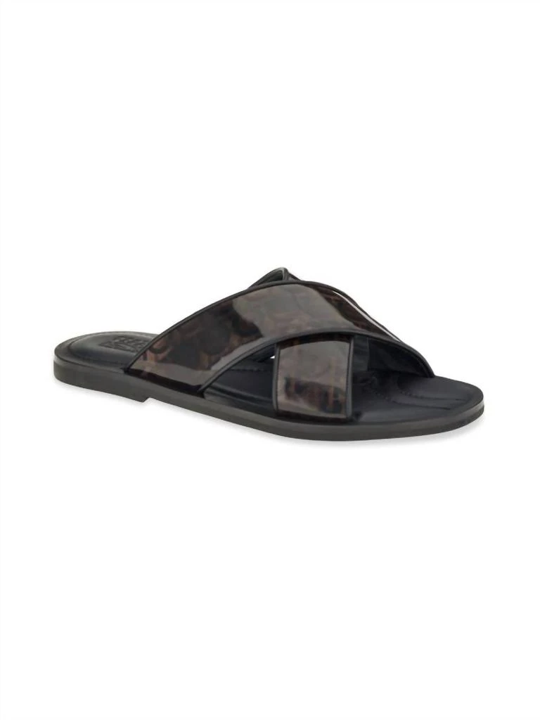 Salvatore Ferragamo Men
s Sion Criss-Cross Sandals In Caraway
