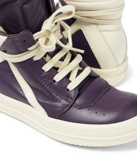Rick Owens Geobasket leather high-top sneakers 5