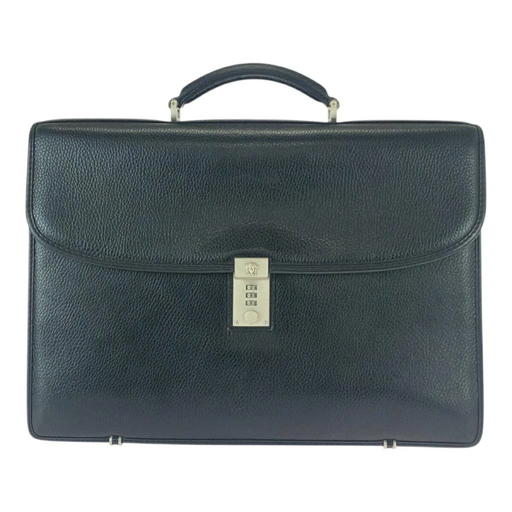 Versace Leather Business Briefcase