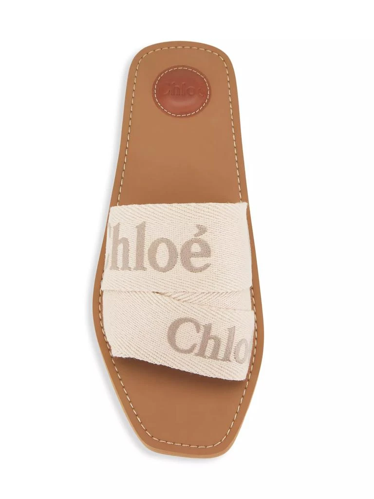 Chloé Woody Logo Slide Sandals 5