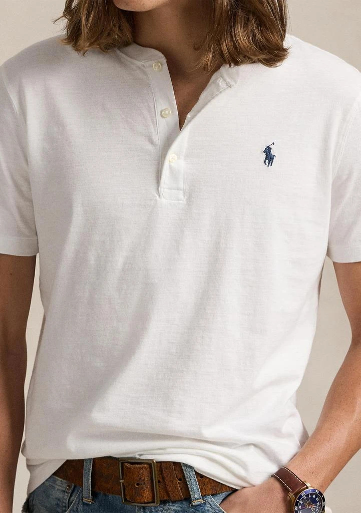 Ralph Lauren Slub Jersey Short-Sleeve Henley Shirt 3