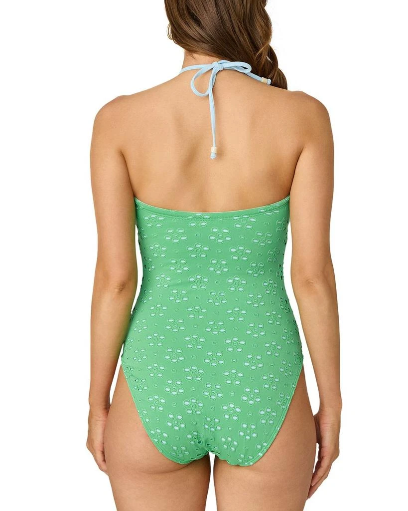 Shoshanna Cinched Eyelet One Piece Swimsuit 2