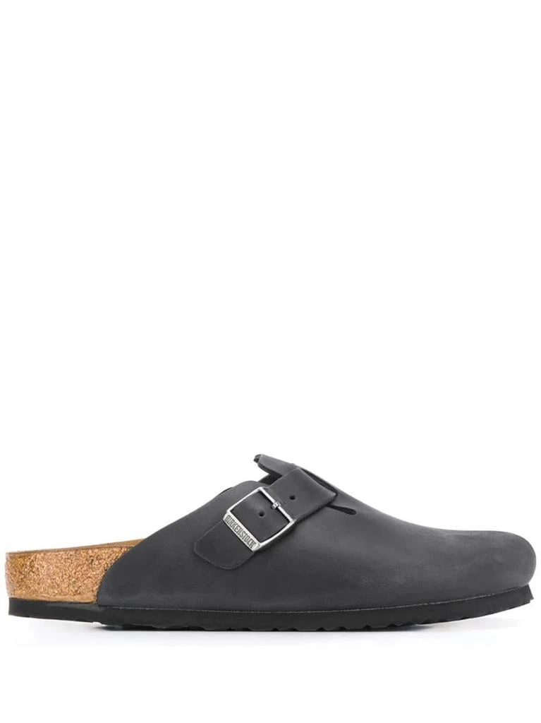 Birkenstock Birkenstock Boston Black, Oiled Leather Shoes 1