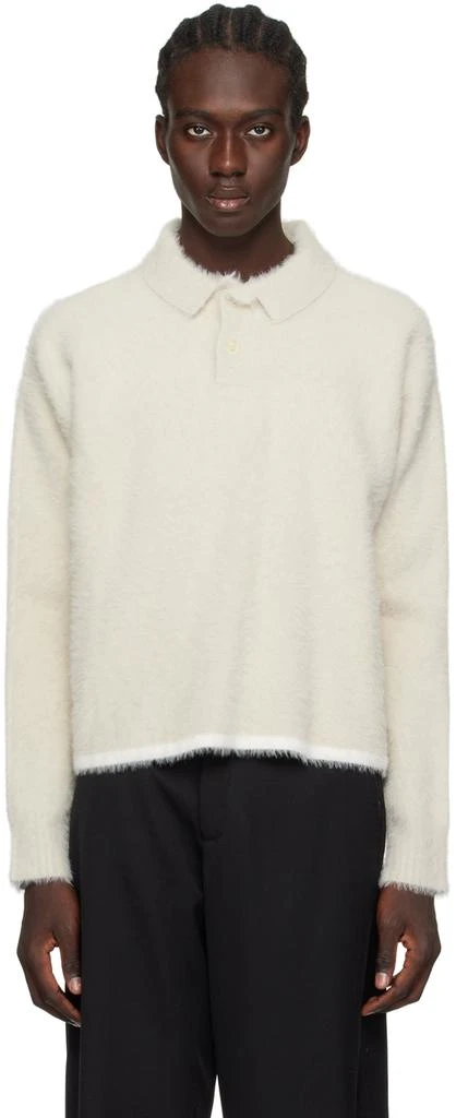 Jacquemus Off-White Le Papier 'Le Polo Neve' Polo 1