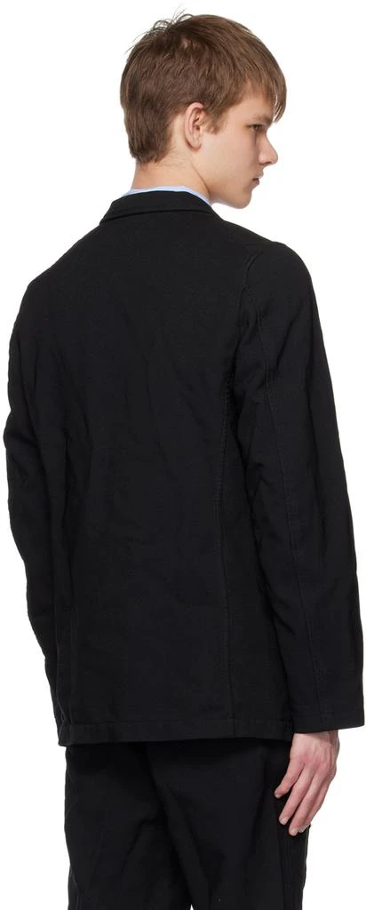 Comme des Garcons Black Peaked Lapel Blazer 3