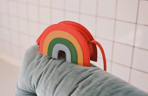 MOLO Rainbow faux leather shoulder bag 5