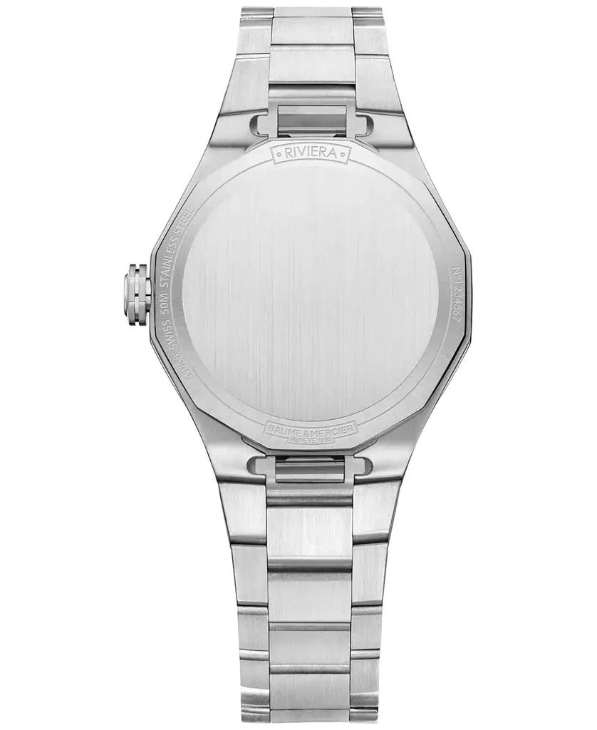 Baume & Mercier Women's Swiss Riviera Stainless Steel Bracelet Watch 33mm 3