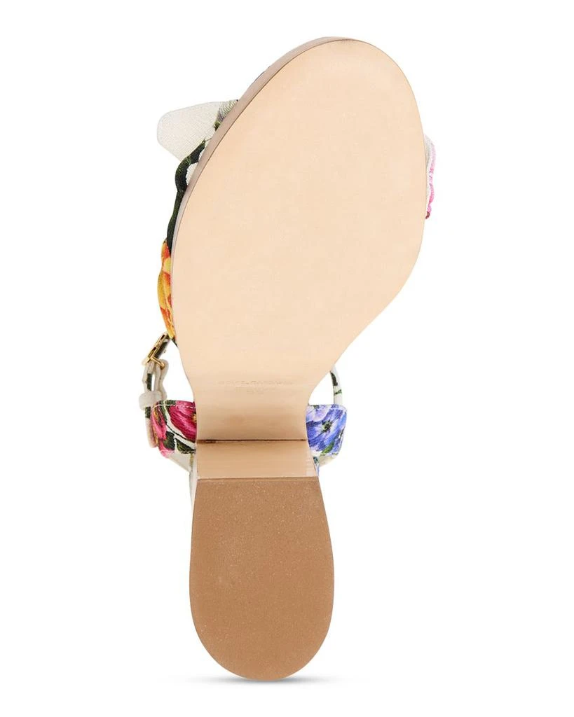 Dolce & Gabbana Women's Knotted Platform Sandals 7