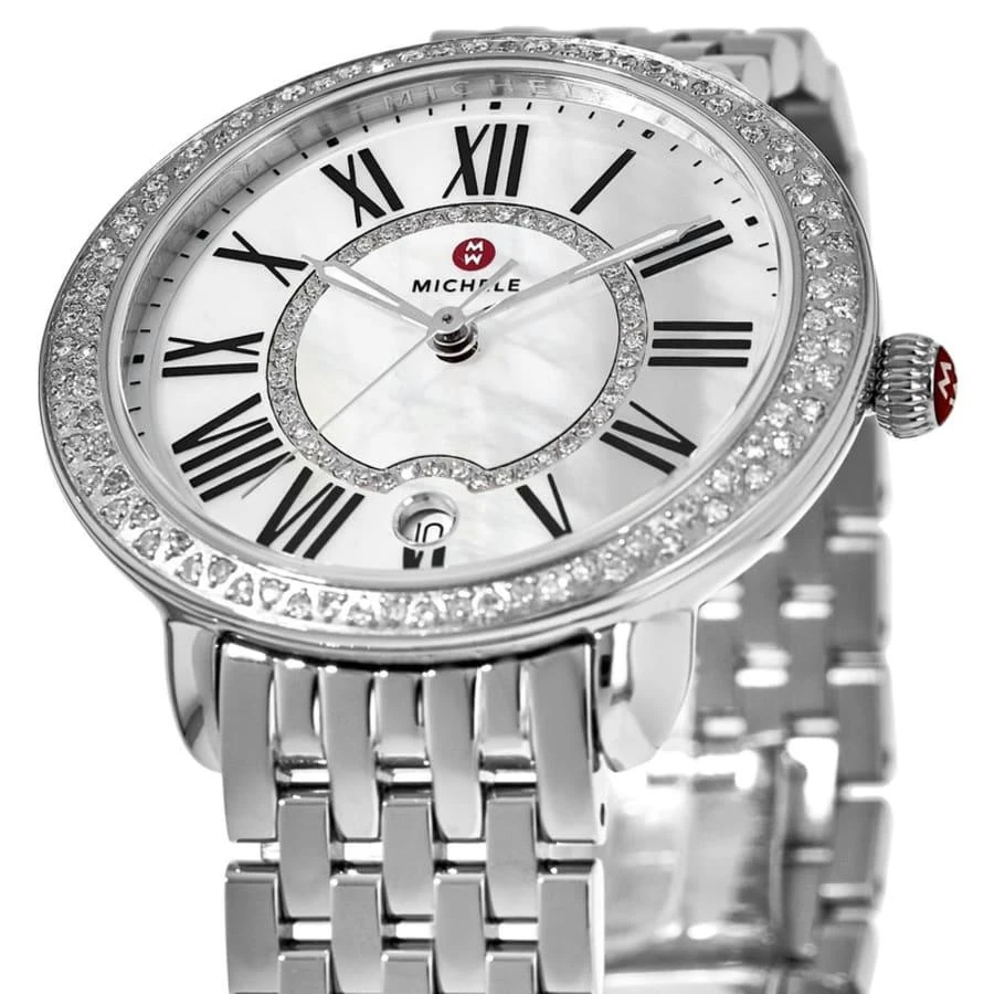 Michele Serein Diamond Mother of Pearl  Stainless Steel Women's Watch MWW21B000030 2