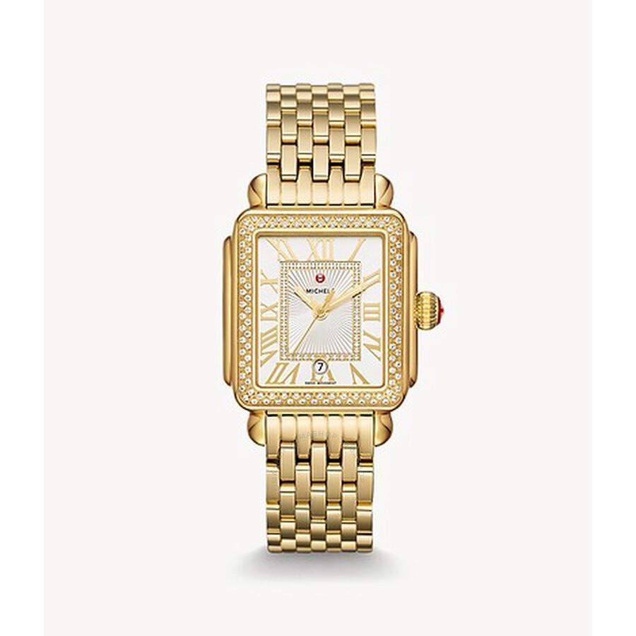 Michele Deco Madison Quartz White Silver Dial Ladies Watch MWW06T000161