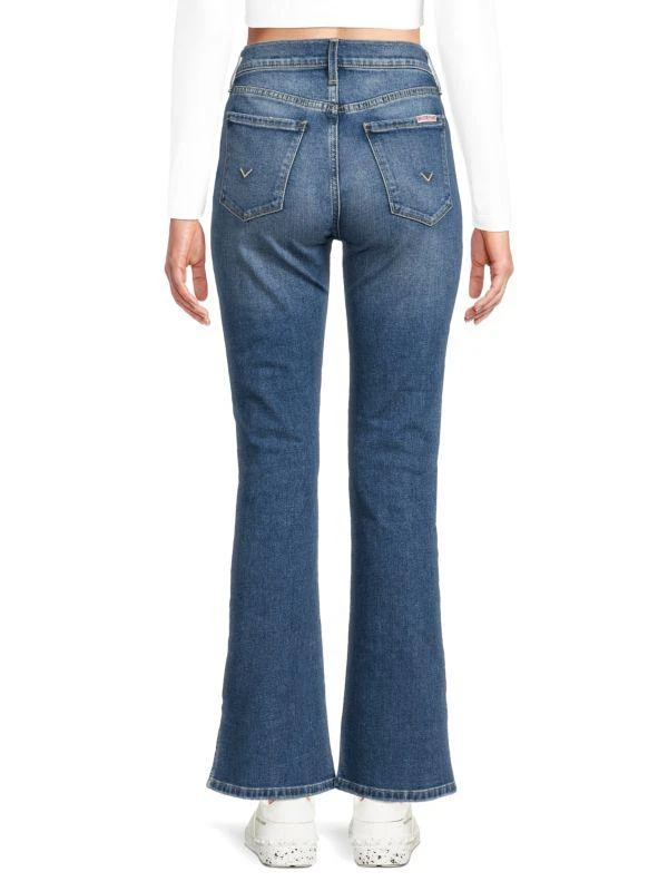 Hudson Blair Mid Rise Distressed Boot Cut Jeans 2