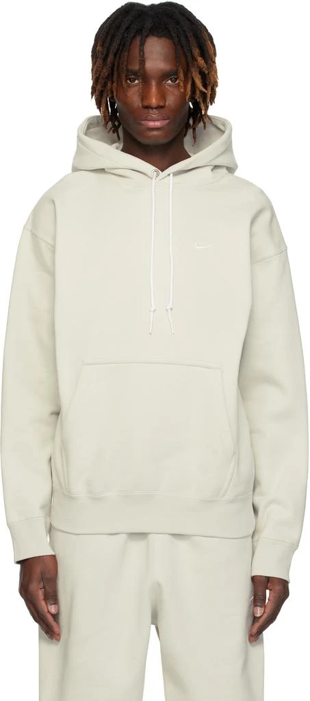 NIKE Beige Solo Swoosh Hoodie 1