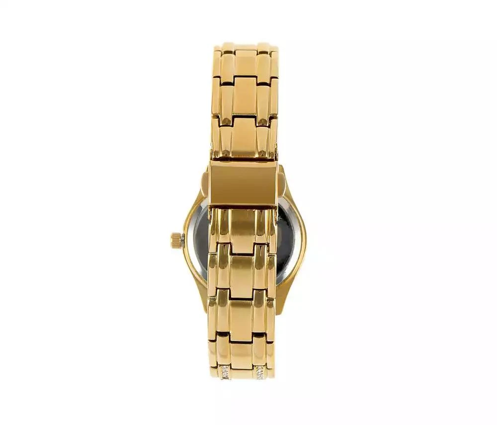 Peugeot Womens Round Gold Luxury Status Swarovski Crystal Bracelet Watch 2