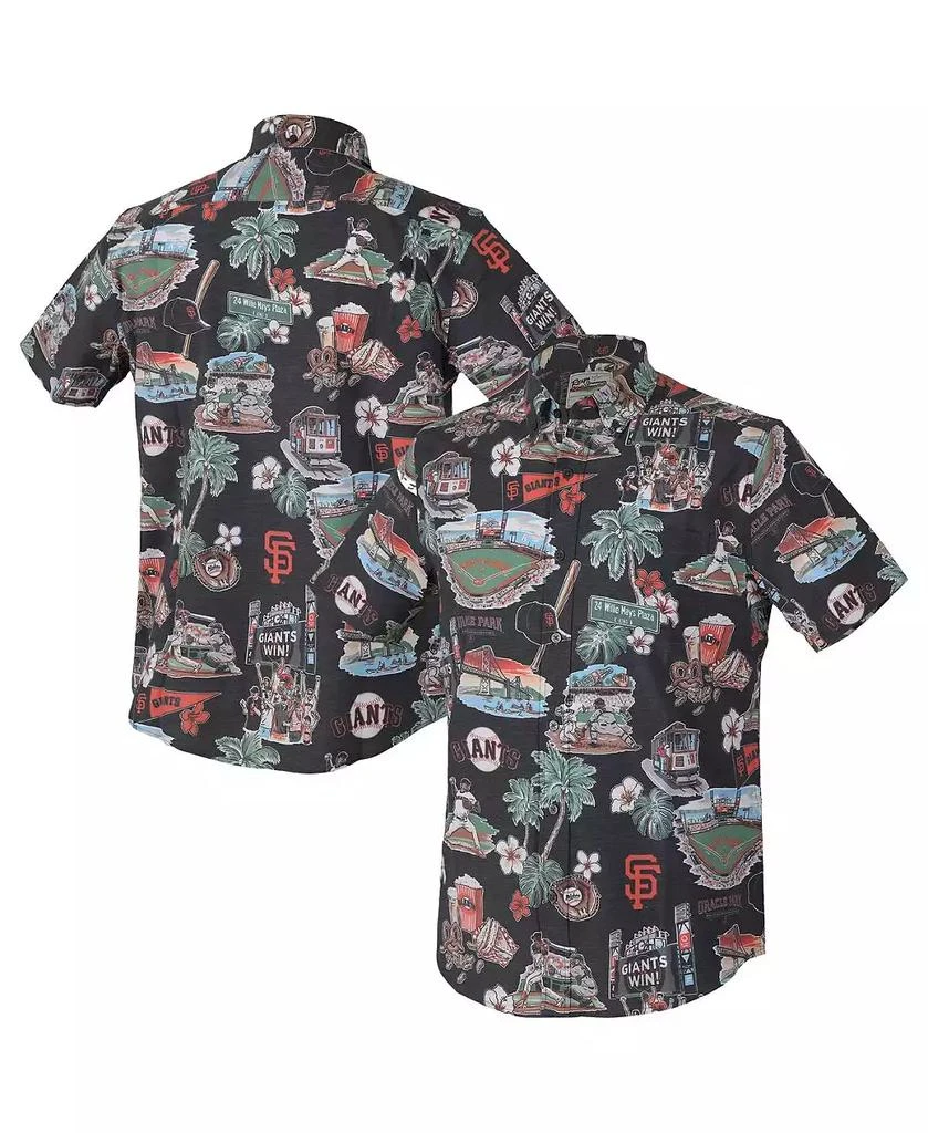 Reyn Spooner Men's Black San Francisco Giants Scenic Tri-Blend Performance Button-Up Top 1