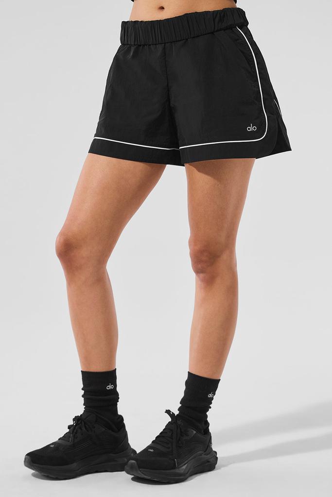Alo Motivate Track Short - Black/White
