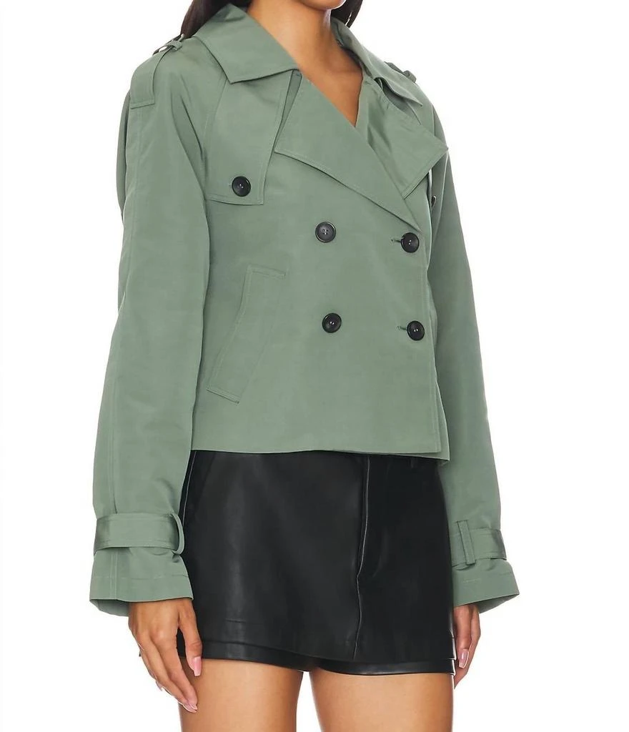 Steve Madden Steve Madden - Sirus Cropped Double-Breasted Trench Jacket 3