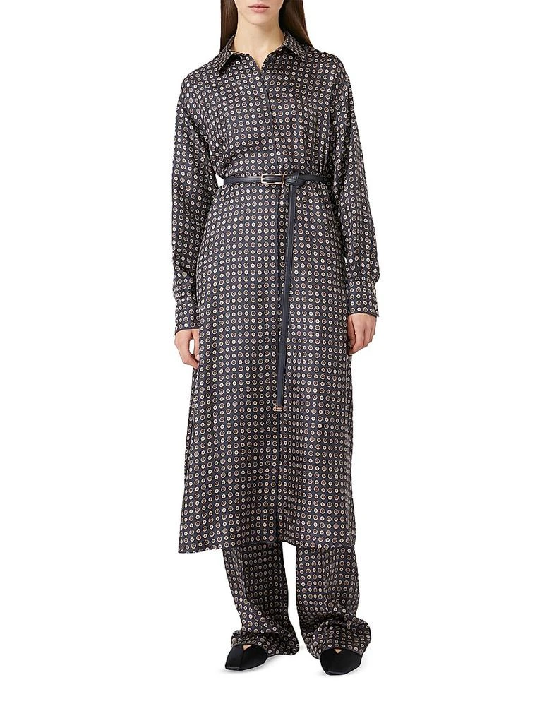 Max Mara Printed Silk Shirt Dress 5