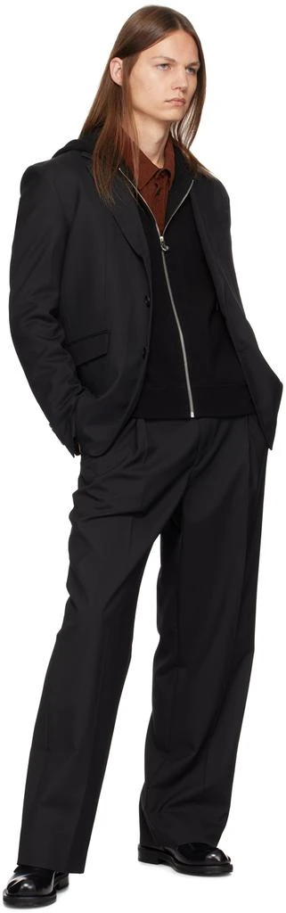 Solid Homme Black Twill Blazer 4