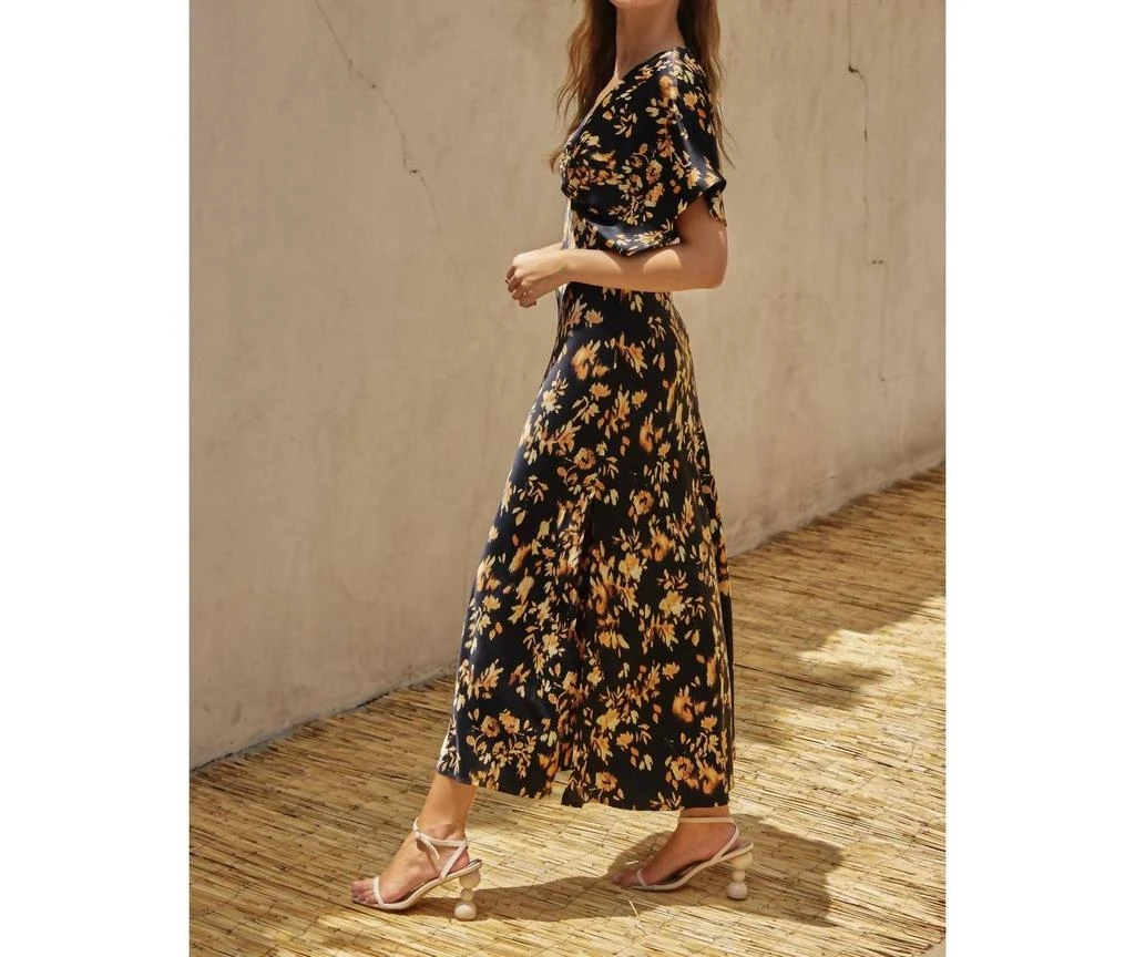 Dress Forum Dress Forum - Satin Blouson Maxi Dress 3