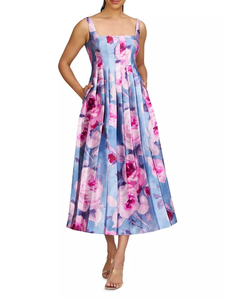 Kay Unger Maeve Rose Seamed Cocktail Dress 2