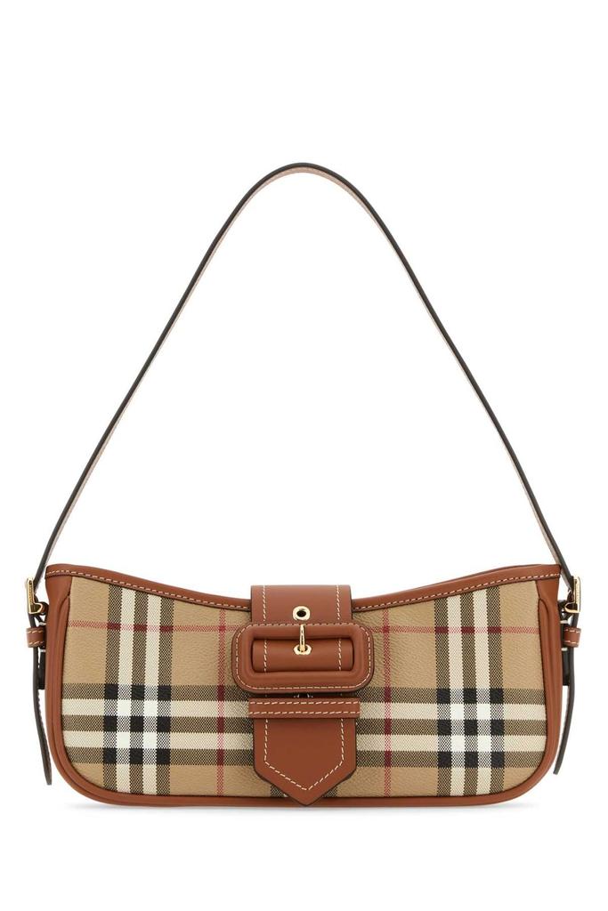 Burberry Burberry Vintage Checked Buckled Shoulder Bag