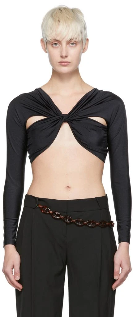 COPERNI Black Nylon Blouse 1