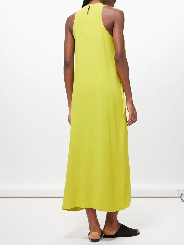Raey Drape side crepe dress 4