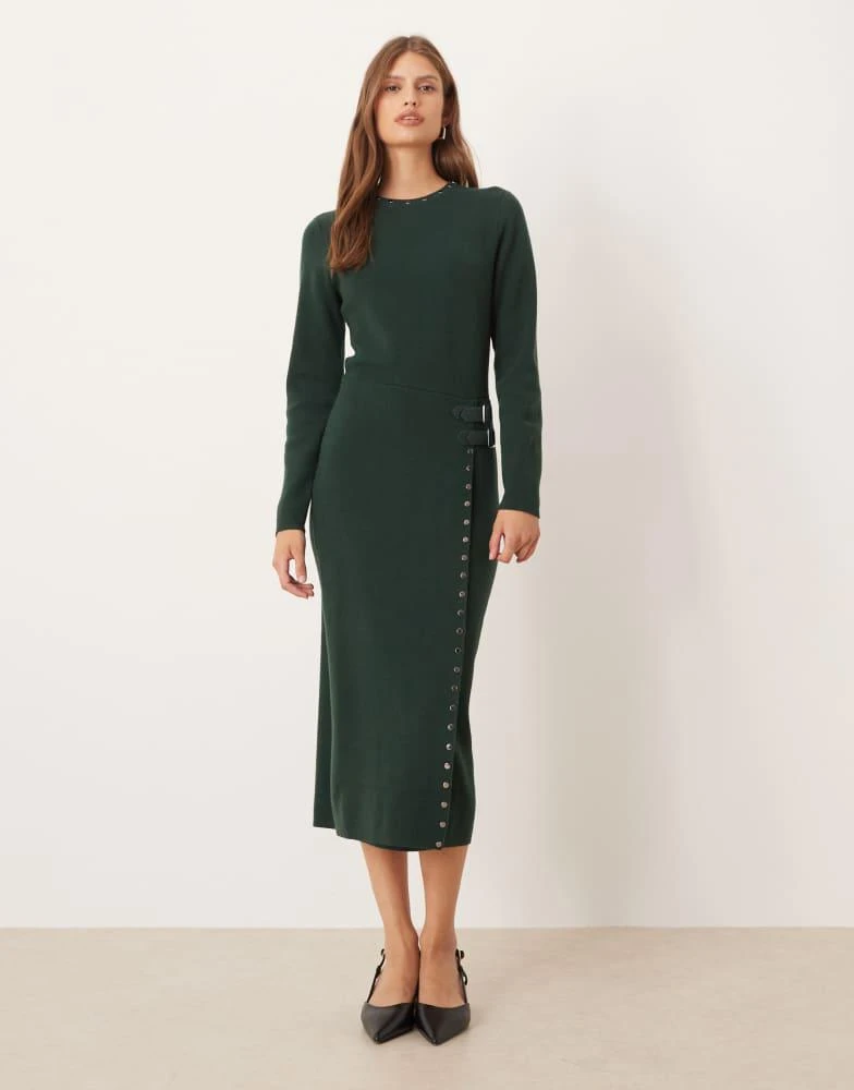 Never Fully Dressed Never Fully Dressed stud knitted midaxi dress in bottle green - Dresses & Skirts - Free Shipping - BeyondStyle Never Fully Dressed Never Fully Dressed stud knitted midaxi dress in bottle green - Dresses & Skirts - Free Shipping - BeyondStyle
