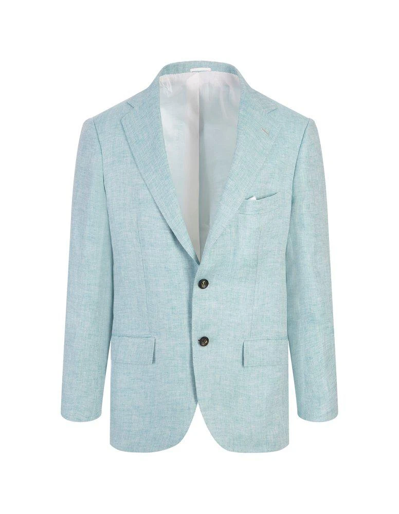 Kiton Kiton V-Neck Single-Breasted Blazer 1